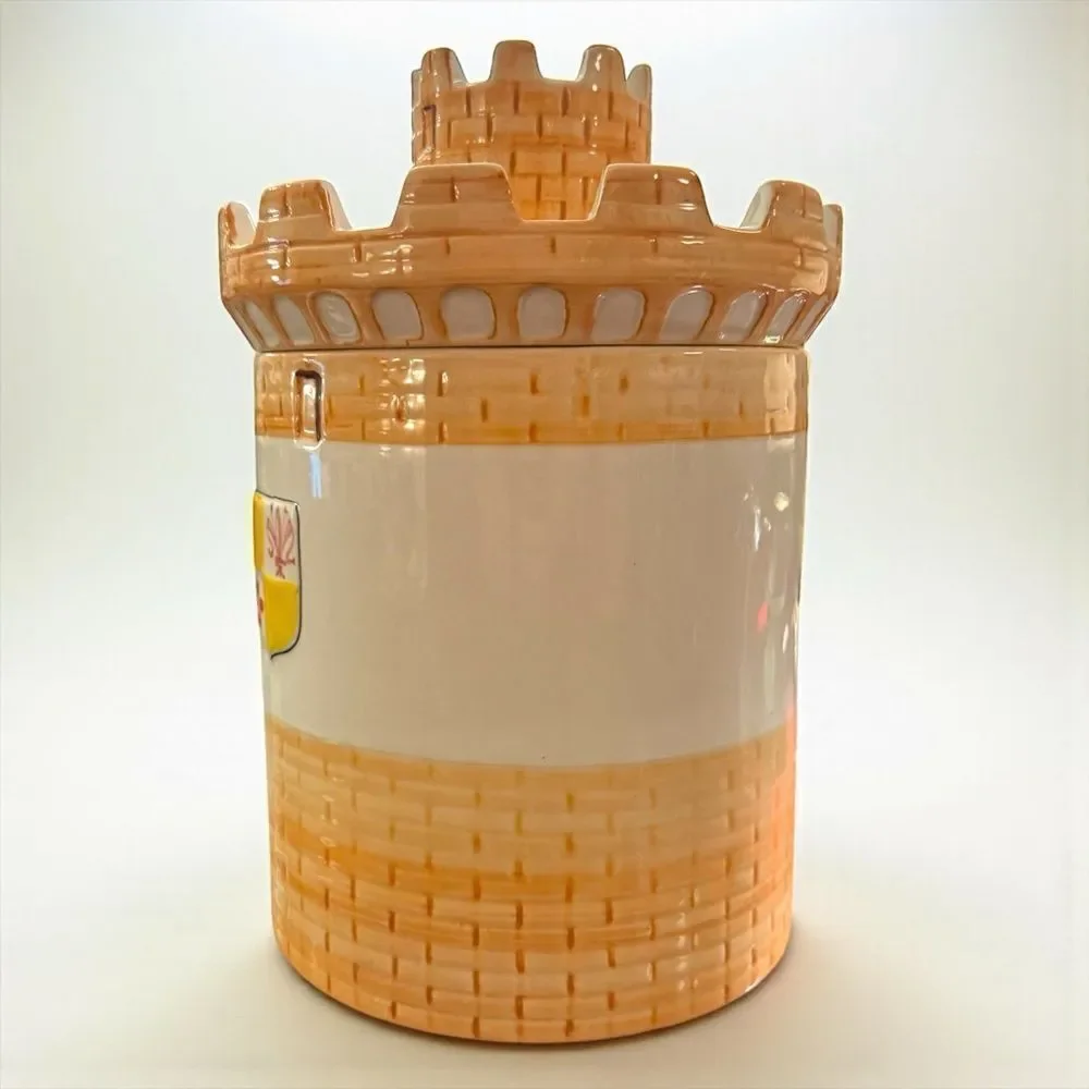Williams Sonoma Grand Cuisine Ceramic Castle Cookie Jar Italy